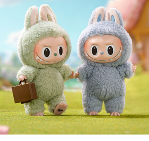 Labubu popmart Macaron The Monster น่ารักอินเทรนด์ของเล่นรูปตุ๊กตาปริศนากล่องปริศนาของแท้ - Product Image 2