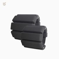 Ensemble de 2 poids de jambe en silicone à logo personnalisé, style rayé, pour femmes, barre de danse, tonification corporelle, ensembles d'équipement personnalisés SH-02