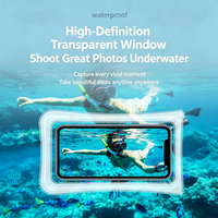 Étui de téléphone étanche universel en PVC/TPU personnalisé pour la vente en gros, pochette colorée pour téléphone portable, carte et argent, idéal pour la mer