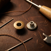 Bouton en métal rond noir écologique pour jeans, bouton à pression pour vêtements en denim, fabriqué en Chine