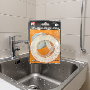 Ruban d'étanchéité Tesa 22 mm x 3,35 m, résistant à la moisissure, acrylique, pour cuisine et salle de bain - Product Image 2