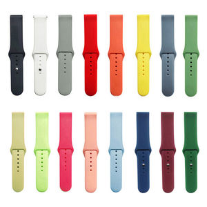 Bracelet en silicone souple de conception classique de 18mm 20mm 22mm pour Samsung Galaxy Watch 7 6 Huawei <span class=keywords><strong>Xiaomi</strong></span> Smart Watches Bracelet - Product Image 1