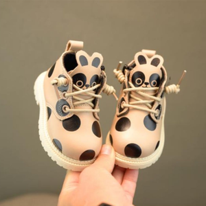 Children Cure <b>Boots</b> for Girls Boys <b>Spring</b> Autumn PU Leather <b>Boots</b> Fashion Cartoon Bear Toddler Kids Warm Winter Snow <b>Boots</b> - Product Image 4