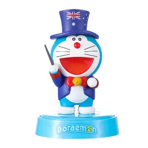 Officially Authorized Doraemon Travel around the World Car Home Office Desk Decoration Car Accessories Fashion Play Hand Office