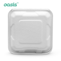 Contenitori per Pranzo Monouso Ecologici Oasis, Sicuri, in Bagassa, Impermeabili, Antigrasso, Biodegradabili, Pronti in 5 Minuti