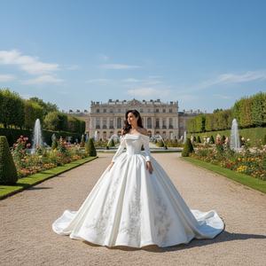 <span class=keywords><strong>Robe</strong></span> de mariée sans bretelles Xx50 avec broderie de sequins et dos lacé pour cérémonie <span class=keywords><strong>civile</strong></span> Vestido De Noiva Jancember - Product Image 1