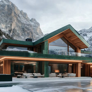 Renovación de Mansiones de Lujo, Juego de Comedor de Mármol Ecológico Moderno de Alta Gama Personalizado, Solución Completa de Almacenamiento Songdesign - Product Image 2