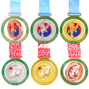 เหรียญกีฬา 3 มิติ แบบกำหนดเองได้ สำหรับยิวยิตสู อิตฟ ยูโด เทควันโด คาราเต้ - โลโก้สีทองทองแดง รางวัลงานฝีมือโลหะแบบกำหนดเอง - Product Image 2