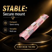 Support de Mahjong en Acrylique Rose Poli Moderne Judaica Pearl avec Poussoir Magnétique pour Présentation