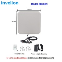 Lecteur-graveur RFID UHF intégré longue portée 8-10M avec antenne circulaire 9dBi |   Boîtier ABS TCP/IP RS232 pour stationnement