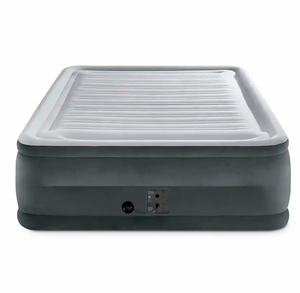 <span class=keywords><strong>Matelas</strong></span> pneumatique gonflable floqué double taille <span class=keywords><strong>avec</strong></span> pompe à air intégrée pour le camping intérieur et extérieur - Product Image 3