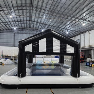 Bar Inflable para Piscina con 4 Asientos, Portátil para Jardín, Patio Trasero, Eventos, Fiestas, Playa, Carpa de Bar Inflable para Piscina - Product Image 4