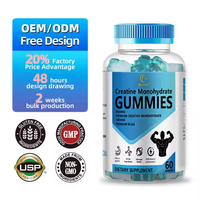 OEM DUOZI 5000mg Créatine Monohydrate Gummies Suppléments pour sport actif pour la croissance musculaire et le renforcement des os Dosage pour adultes