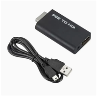 Convertisseur PS2 vers HD avec adaptateur audio/vidéo, adaptateur vidéo PS2 vers HDTV, interface de console de jeu.