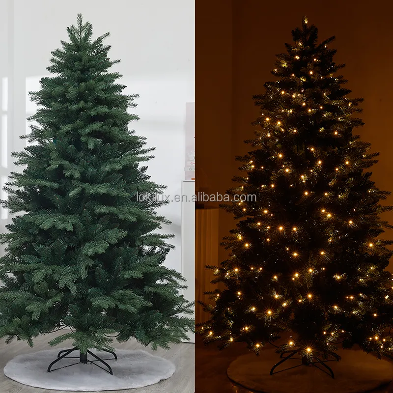 Künstlicher verschlüsselter Weihnachtsbaum Weihnachtsbaumdekoration Premium scharnier-LED-Vorbeleuchtete Weihnachtsbäume