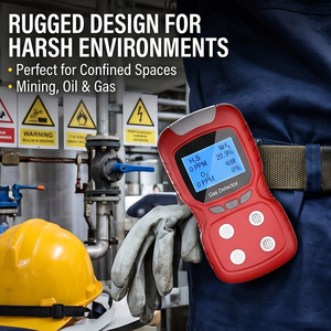 เครื่องตรวจจับก๊าซแบบพกพา 4 in 1 สำหรับ H2S O2 CO LEL พร้อมการตอบสนองรวดเร็วและการตรวจจับที่เชื่อถือได้ - Product Image 2