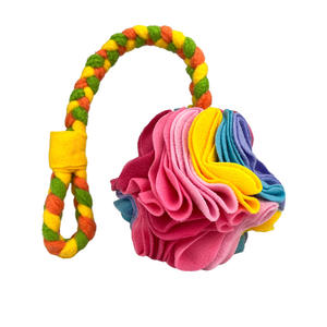 لعبة حيوان أليف جديدة ، كرة شم ، أسنان القط والكلب ، تخفي الطعام ، كرة لعبة تفاعلية ، كرة أفخم منسوجة يدويًا - Product Image 4