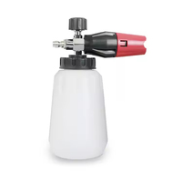 Canon à mousse pour lavage de voiture à haute pression réglable, à vente chaude, en plastique noir + laiton, 160 bars