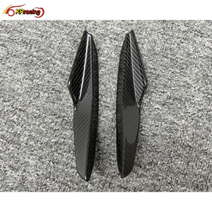 Canards de pare-chocs avant en fibre de carbone brillant sec de Style PT pour <span class=keywords><strong>Lambo</strong></span> <span class=keywords><strong>Huracan</strong></span> <span class=keywords><strong>EVO</strong></span> 2019-2021 - Product Image 6