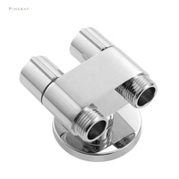PINEBAY Ventes Flash Robinet WC double angle personnalisable en laiton pour bidet à haute pression avec contrôle du débit d'eau