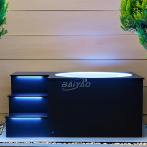 Bañera de Hielo Acrílica <span class=keywords><strong>para</strong></span> Exteriores con Enfriador, Barril de Hielo de Acero Inoxidable <span class=keywords><strong>para</strong></span> 1 Persona, <span class=keywords><strong>para</strong></span> Fitness y Deportes - Product Image 3