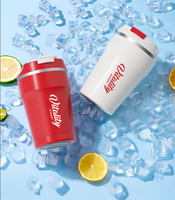 Bouteille de cola 330ml/450ml personnalisée bouteille isotherme thermo-vide bouteille d'eau en acier inoxydable tasse à café