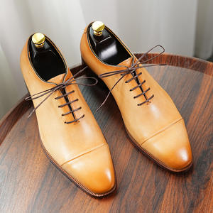 Zapatos de Cuero Casuales de Negocios Británicos de Tres Piezas, Impermeables, Transpirables, Resistentes al Desgaste, Antideslizantes, con Capa Superior de Piel de Vaca Oxford - Product Image 3