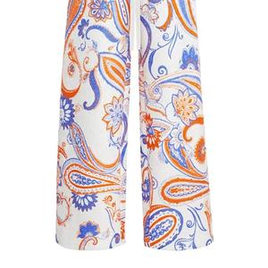 Designer de mode Dames à jambes larges Coton Sublimation personnalisée Conçu Respirant Nouvelle Arrivée Pyjama-Pantalon Palazzo - Product Image 5