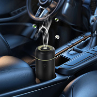 Diffuseur d'arômes de voiture avec lumière LED, humidificateur d'air ultrasonique portable USB en plastique 100ML, diffuseur d'huiles essentielles, utilisation voiture et maison, garantie 1 an