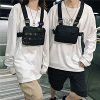 Tas Dada Pria Tahan Air, Tas Vest Unisex Oxford Tahan Aus, Tas Pinggang Pria Kapasitas Besar, Tas Outdoor