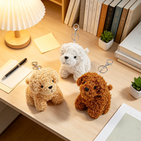 Porte-clés en peluche doux, jouet animal en peluche, pendentif porte-clés, breloque personnalisée en peluche avec fruits
