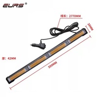 Barre lumineuse LED haute puissance EURS C032-4P 72W 7000LM, clignotante, 12V-24V, feux de jour pour voiture