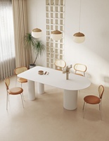 Table à manger italienne de luxe Ensemble de chaises rustique style européen moderne convertible réglable pour la maison Chambre à coucher Hôtel Appartement Villa