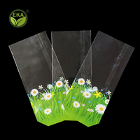 Bolsa de Plástico Transparente Personalizada para Alimentos, Dulces y Pan, Bolsa de Celofán Transparente con Inserto de Cartón