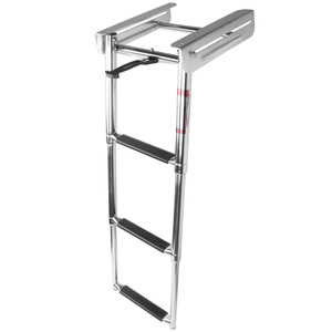 Échelle de bateau en acier inoxydable 304, accessoire pliable et rétractable en 3 sections pour bateaux - Product Image 4