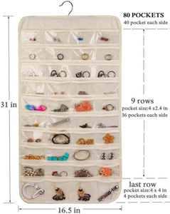 Hot Sales 80 Pock Dampproof Oxford Fabric Accessories Organizer Large Capacity Durable <b>Folding</b> Hanging American Storage Bag - Product Image 3