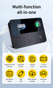 Comet E300P Eigenständige Biometrische Fingerabdruck-Zeiterfassung 2,4 Zoll Bildschirm USB 1000 Fingerabdruck-Kapazität 100000 Aufzeichnungen - Product Image 3
