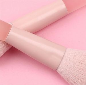 ชุดแปรงแต่งหน้าพกพา 10 ชิ้น สีชมพูพีช ชุดแปรงแต่งหน้าขนาดเล็ก พร้อมโลโก้สั่งทำ บรรจุภัณฑ์ขายส่ง - Product Image 4