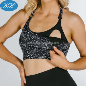 Soutien-gorge d'<span class=keywords><strong>allaitement</strong></span> en nylon et spandex personnalisé pour femmes, vêtements de <span class=keywords><strong>sport</strong></span>, soutien-gorge de <span class=keywords><strong>sport</strong></span> de maternité, soutien-gorge d'<span class=keywords><strong>allaitement</strong></span> noir - Product Image 6