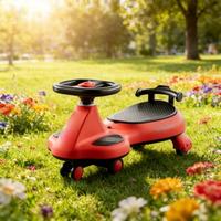 Voiture à bascule pour enfants de 1 à 8 ans, roues silencieuses, les adultes peuvent s'asseoir, voiture à bascule yo-yo pour bébé, scooter jouet, poussette