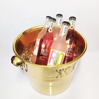 Seau à vin moderne en acier inoxydable de haute qualité 5L, support pour seau à vin, seau à glace pour mariages, bars et fêtes