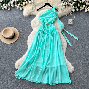 Maxi Dress Korean - Elegant Vintage Summer Style