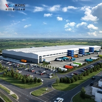 Structure en acier galvanisé pour entrepôt logistique, bâtiment en acier économique, toit à panneaux solaires, hangar de stockage métallique robuste