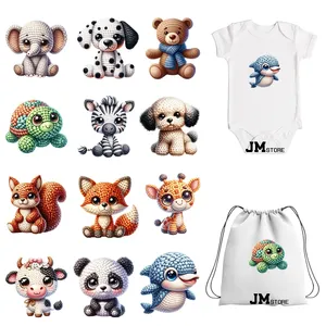 15cm 5.9in Kid Panda Bear Animal Iron on Heat Transfer Sticker <span class=keywords><strong>para</strong></span> <span class=keywords><strong>ropa</strong></span> Vinilo impreso Apliques térmicos Camiseta lavable Calcomanía - Product Image 1