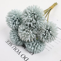 Heetverkopende enkele hortensia chrysanthemum kunstbloem huisdecoratie ornament bruiloft bloemstuk benodigdheden