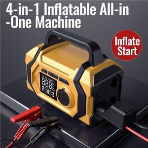 เครื่องช่วยสตาร์ทรถยนต์ พร้อมปั๊มลม เครื่องดูดฝุ่น ออลอินวัน 240V 80W ชุดจั๊มพ์สตาร์ทฉุกเฉิน พร้อมพอร์ต USB Type C - Product Image 2