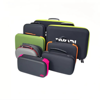 Kasing Portabel Anti Air, Anti Guncangan, Anti Debu, dengan Ritsleting, Bahan EVA, Dapat Disesuaikan, untuk Nintendo DS Gamecube, Lapisan Busa, 12+