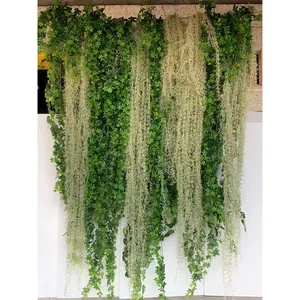 Planta de aire Artificial decorativa para interior, plantas colgantes de vid, precio al por mayor