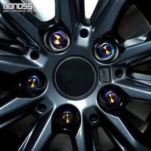 Écrou <span class=keywords><strong>antivol</strong></span> en alliage de titane BONOSS de qualité 10.9, forgé, boulon de roue de voiture M14x1.25/M14x1.5 pour BMW Audi <span class=keywords><strong>Mercedes</strong></span> Benz Volkswagen - Product Image 2