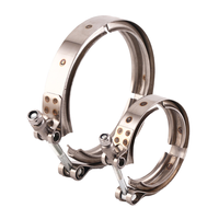 Collier de serrage universel en acier inoxydable 304 de 3 pouces pour collecteur d'échappement latéral/turbine, avec garantie de 3 ans, personnalisable OEM